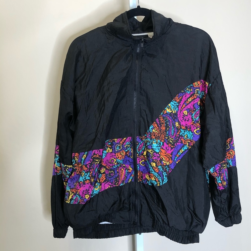 Basic Gear VTG Nylon Windbreaker Jacket (L)